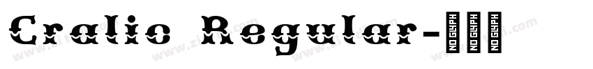 Cralic Regular字体转换